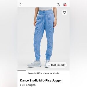 lululemon athletica nwt Pool blue Track Pants